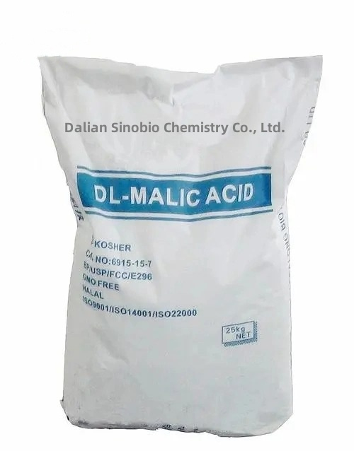 Factory Supply Food Grade Ingredients Acidulant Food Additive Dl-Malic Acid CAS 6915-15-7