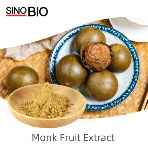 Natural Monk Fruit Sweetener Mogroside V 50% Powder Luo Han Guo Monk Fruit Extract CAS 88901-36-4